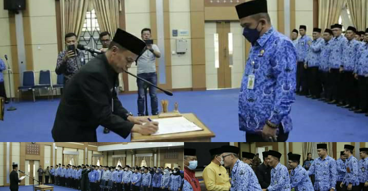 Sekda Alpian Lantik 221 Orang Pejabat Fungsional Pemkot Sungai Penuh