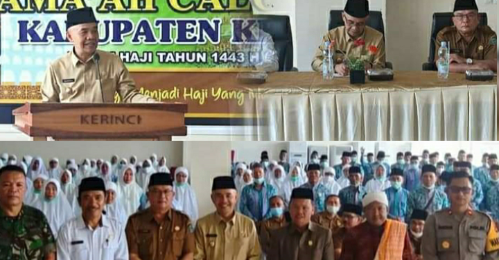 Bupati Adirozal Buka Manasik Haji dan Melepas Keberangkatan Jama’ah Calon Haji Kerinci