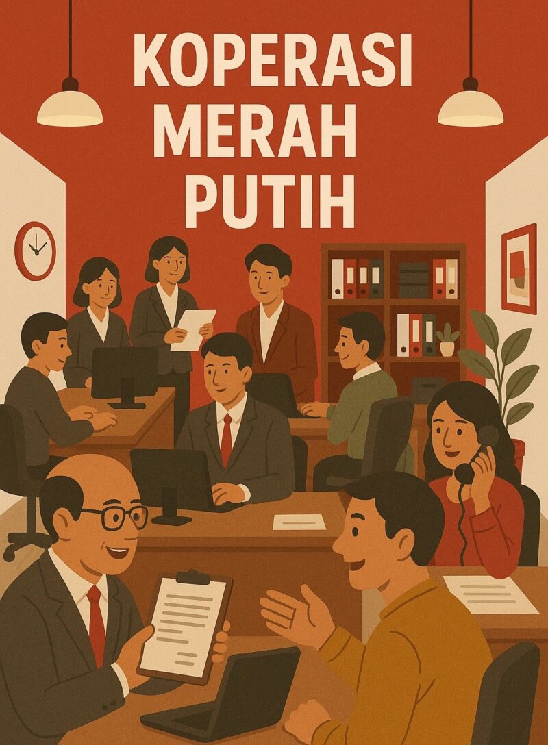 Ilustrasi Koperasi Merah Putih