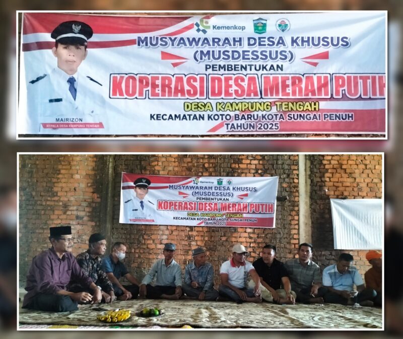 Kampung Tengah Bentuk Koperasi Merah Putih: Awal Baru Ekonomi Desa