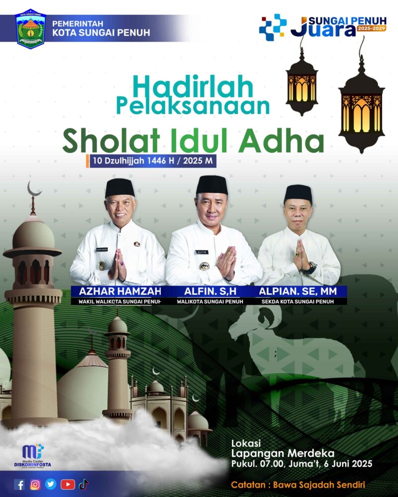 Gambar Imbaun Walikota Sholat Idul Adha 1446 H