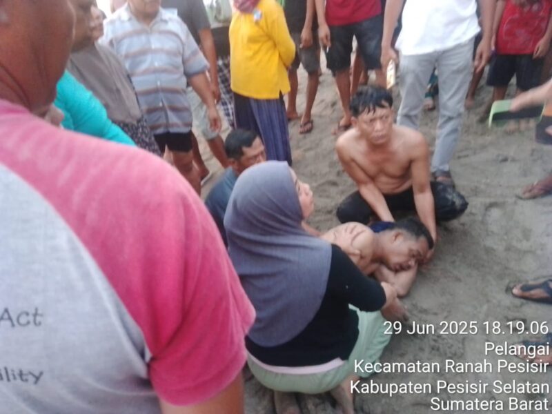 Pelajar Asal Kerinci Hanyut di Pantai Sumedang Pesisir Selatan, 1 Orang Belum Ditemukan