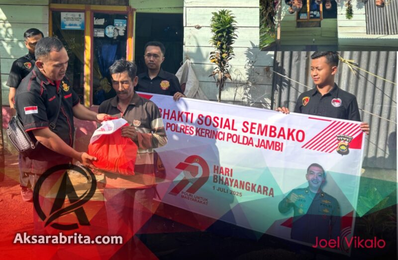 Polres Kerinci Gelar Bakti Sosial Jelang HUT Bhayangkara ke-79: Wujud Nyata Kepedulian Polri