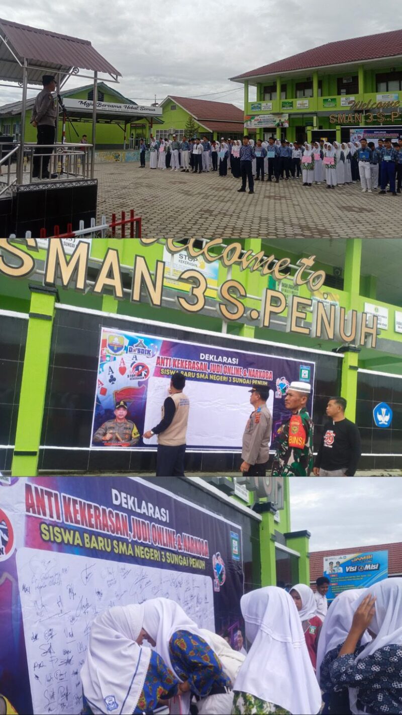 Deklarasi Pelajar SMAN 3 Sungai Penuh: Stop Narkoba dan Judi Online
