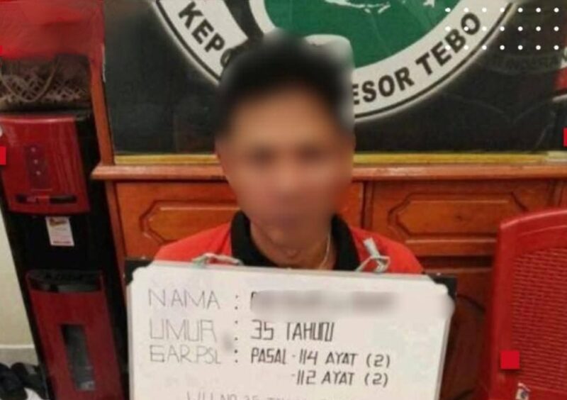 Polres Tebo Tangkap Pengedar Narkoba, Amankan 12,36 Gram Sabu dan Ekstasi