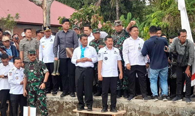 Dandim Kerinci Tegaskan TNI Jadi Garda Terdepan Ketahanan Pangan Sambut Kunjungan Mentan
