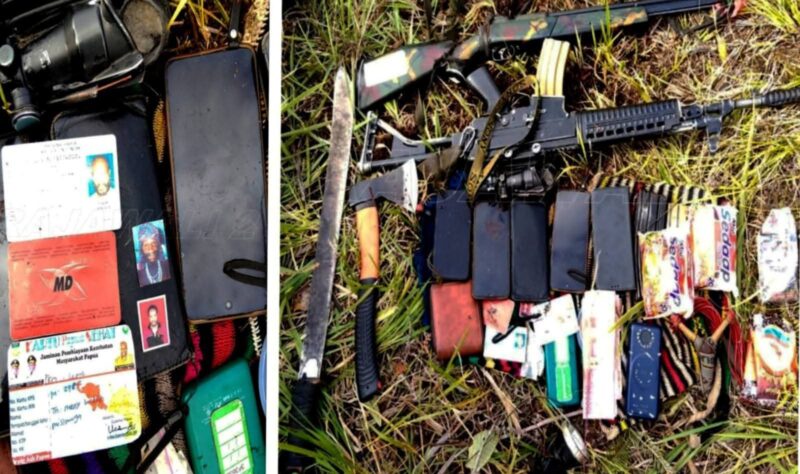 senjata organik milik prajurit TNI yang gugur pada 2019
