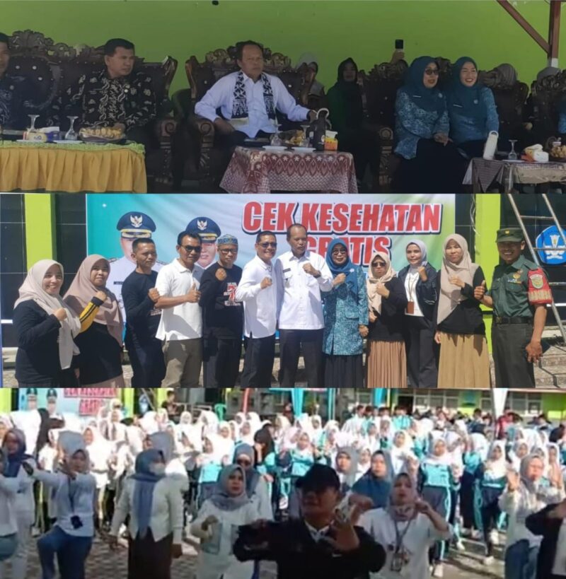 Wawako Azhar Hamzah Hadiri Cek Kesehatan dan Senam Sehat di SMAN 3 Sungai Penuh