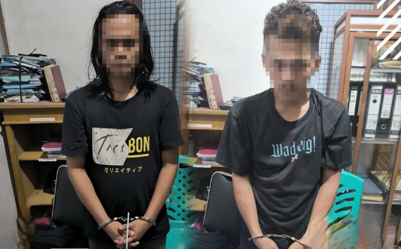 Polsek Tapan Grebek Kampung, Dua Pemuda Tertangkap Bawa Sabu