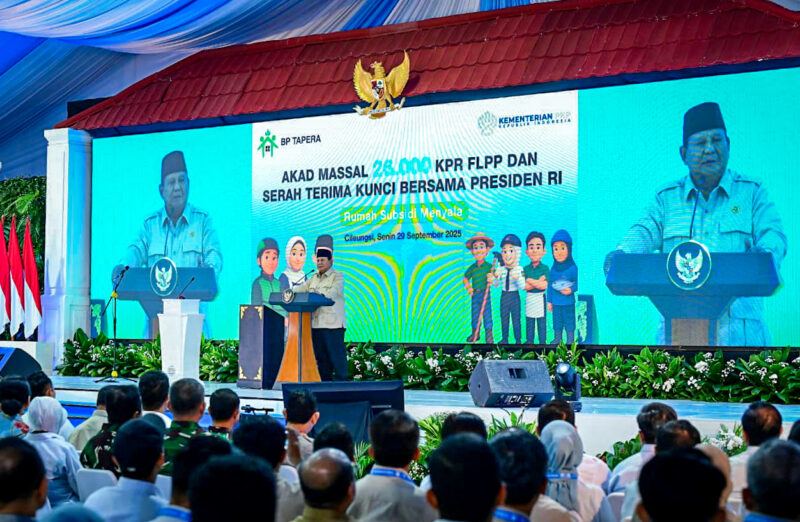 Prabowo Resmikan 26 Ribu Rumah Subsidi Rakyat Raih Hunian Layak. Dok. Setkab