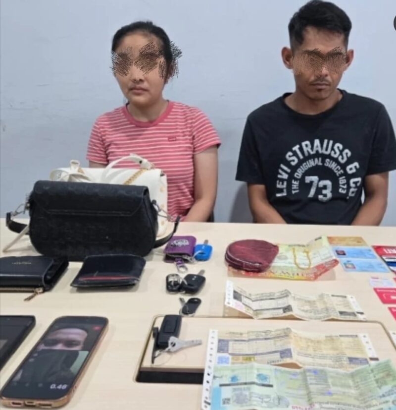 dua pelaku pemerasan bermodus video call dan barang bukti