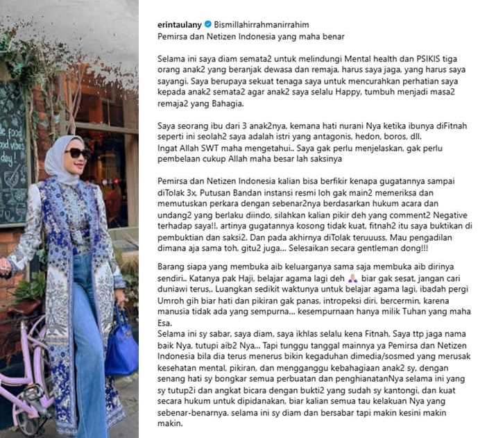 Erin Taulany Bongkar Isi Hati (@erintaulany)