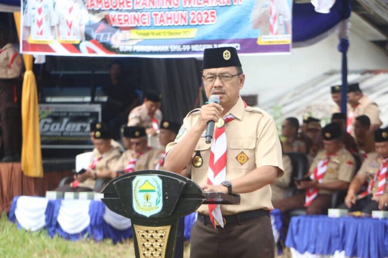Wabup Kerinci H. Murison membuka Jambore Ranting Wilayah IV 
