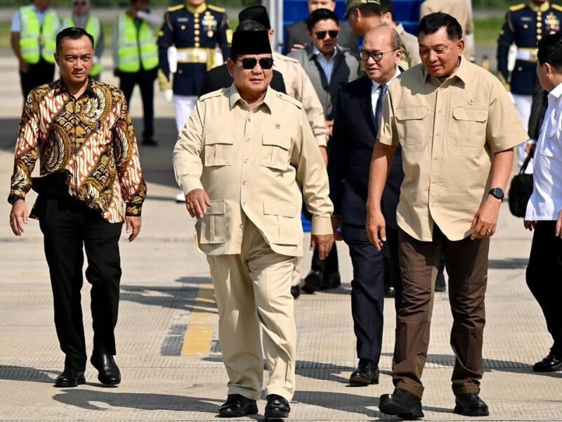Presiden Prabowo pulang ke Indonesia. Dok