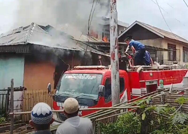 Screenshot Dok.Detik-Detik Kebakaran Tiga Rumah di Pendung Hilir Kerinci