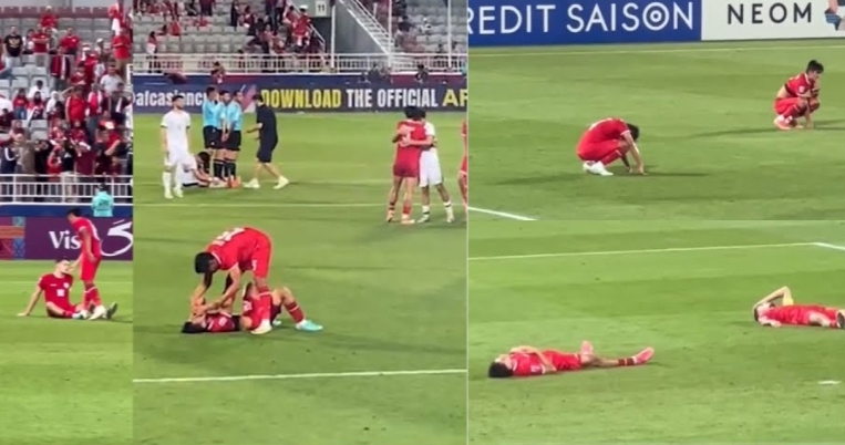 Tangis Timnas Indonesia Pecah Usai Kalah dari Iraq 