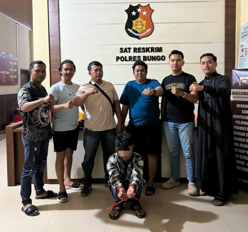 Tim Gunjo Ringkus Pencuri Motor di Pasir Putih Bungo