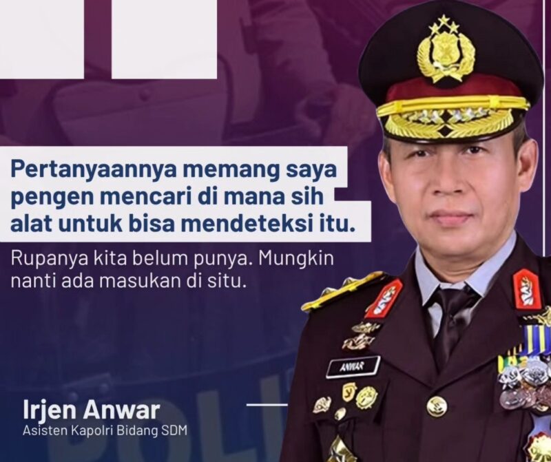 Asisten Kapolri Bidang SDM, Irjen Anwar. Foto instagram nusantaratv
