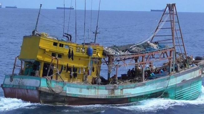 KKP Tangkap Kapal Vietnam Curi 80 Ton Ikan di Natuna. Foto Antara