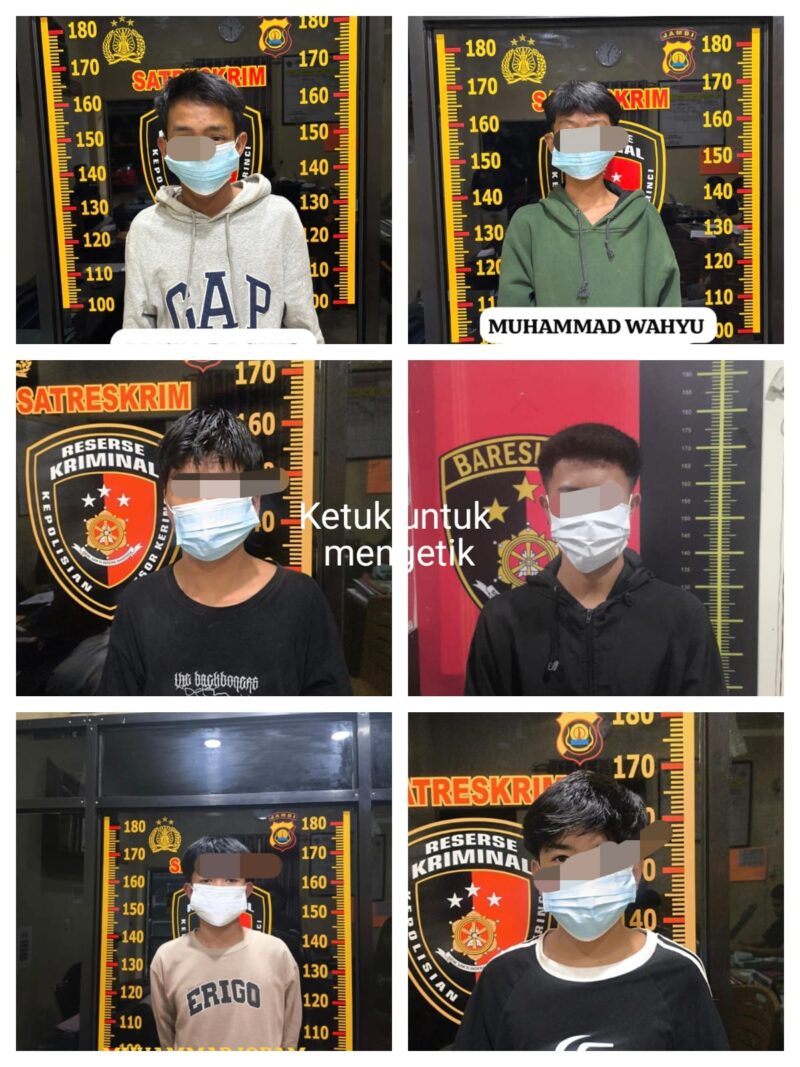 Polres Kerinci Tangkap Enam Remaja Kasus Kekerasan Anak Bersajam