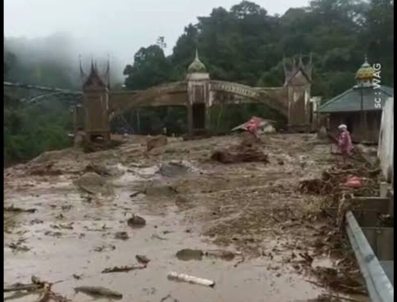 Banjir Bandang Jembatan Kembar Padang Panjang