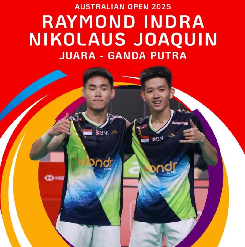 Raymond Indra/Nikolaus Joaquin. Foto Kemenpora