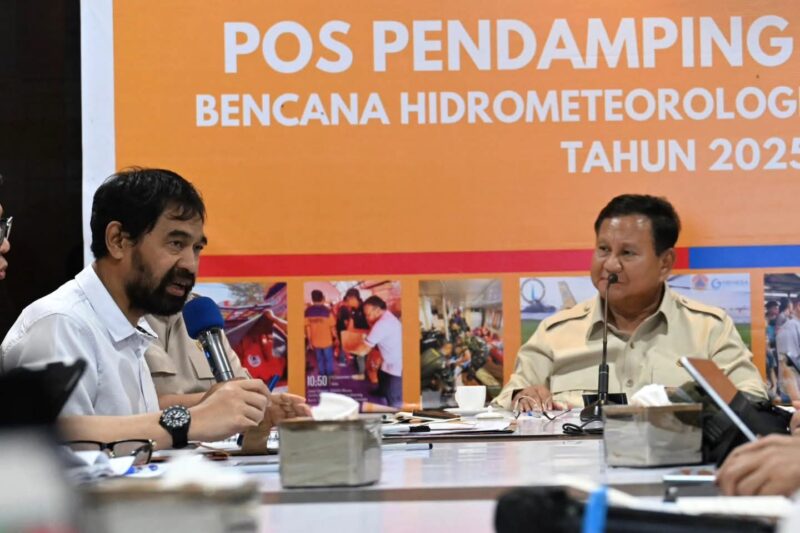 Presiden Prabowo Pimpin Rapat Penanganan Bencana di Aceh