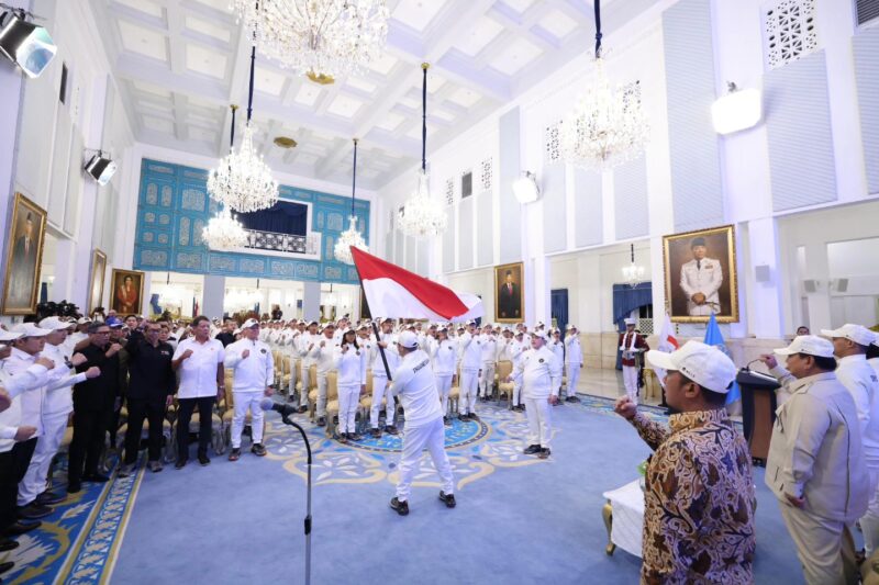 Prabowo Subianto Berangkatkan Kontingen Indonesia ke SEA Games 2025 Thailand (Foto Setkab)