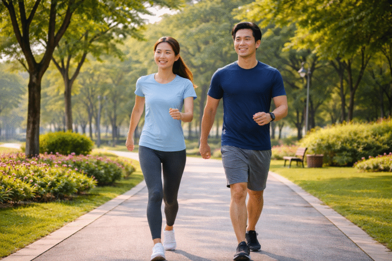 Jalan Kaki Bisa Cegah Penyakit Ini, Dokter Ungkap Manfaatnya (Foto Al sedang jalan kaki)
