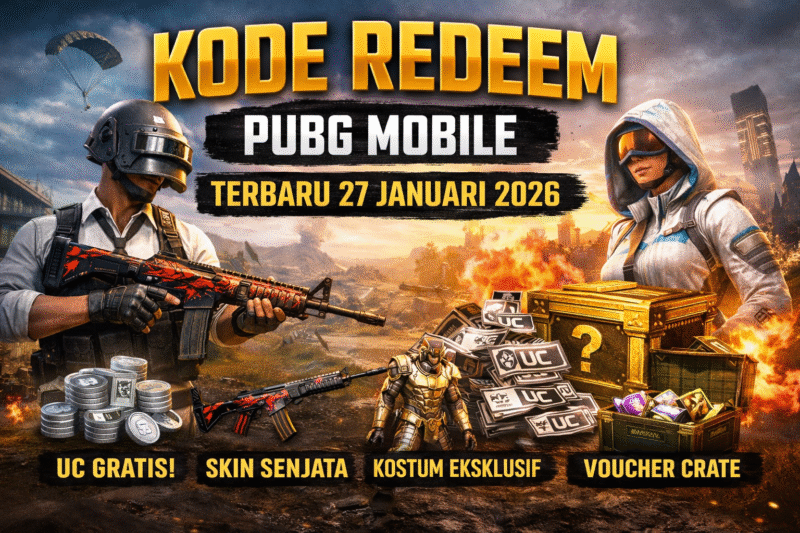 Kode Redeem PUBG Mobile Terbaru 27 Januari 2026