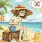 Ilustrasi seseorang sakit perut saat liburan