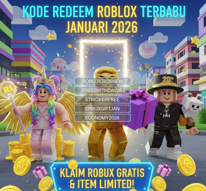 Buruan Serbu! Kode Redeem Roblox Terbaru Klaim Robux Gratis 