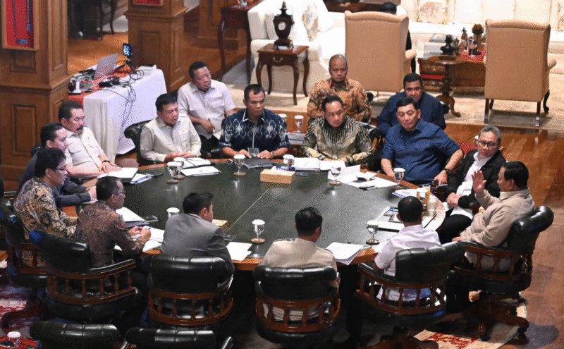 Presiden Prabowo, Pesan Prabowo, Kabinet Merah Putih, Hambalang, Program Strategis Nasional, Pemerintahan Prabowo, Politik Nasional, Istana Negara (Setkab RI)