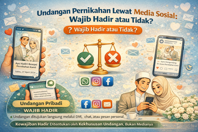Undangan Pernikahan Lewat Media Sosial: Wajib Hadir atau Tidak?