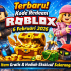 Terbaru! 12 Kode Redeem Roblox 6 Februari 2026 Gratis  