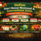 Hari Besar Nasional dan Internasional Februari 2026