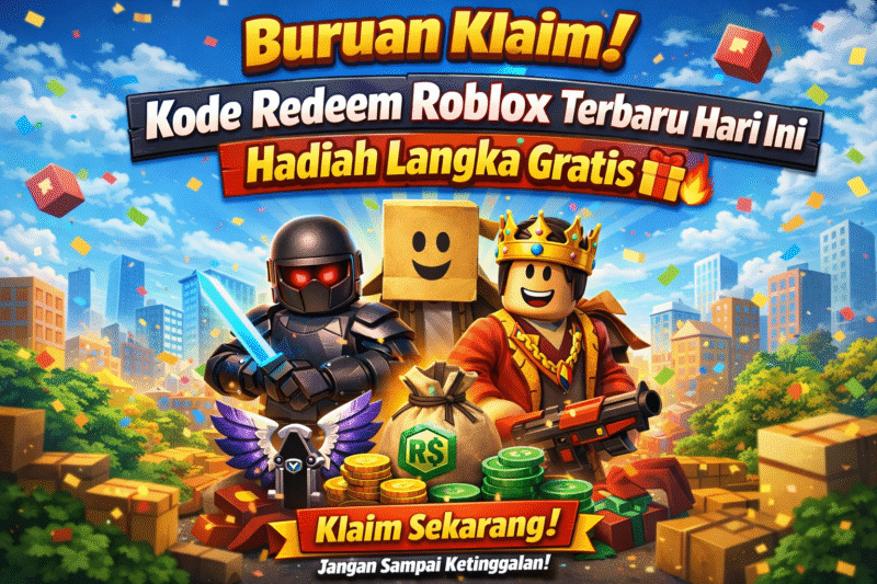 Buruan Klaim! Kode Redeem Roblox Terbaru Hari Ini Hadiah Gratis