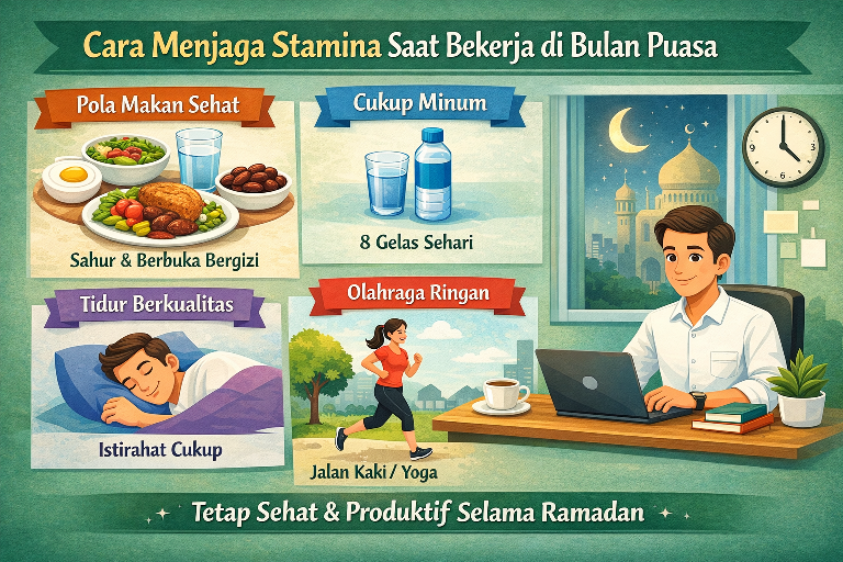 Cara Menjaga Stamina Saat Bekerja di Bulan Puasa