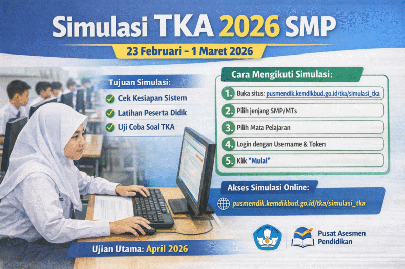 Simulasi TKA 2026 jenjang SMP