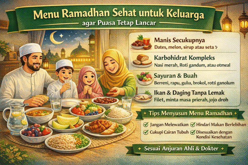 Menu Ramadhan Sehat untuk Keluarga agar Puasa Tetap Lancar
