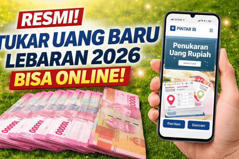 Resmi! Tukar Uang Baru Lebaran 2026 Bisa Online, Cek Jadwal & Kuota Sekarang