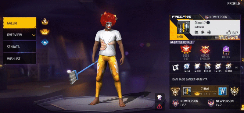 Item Gratis Lagi! Kode Redeem Free Fire Update Resmi Rilis