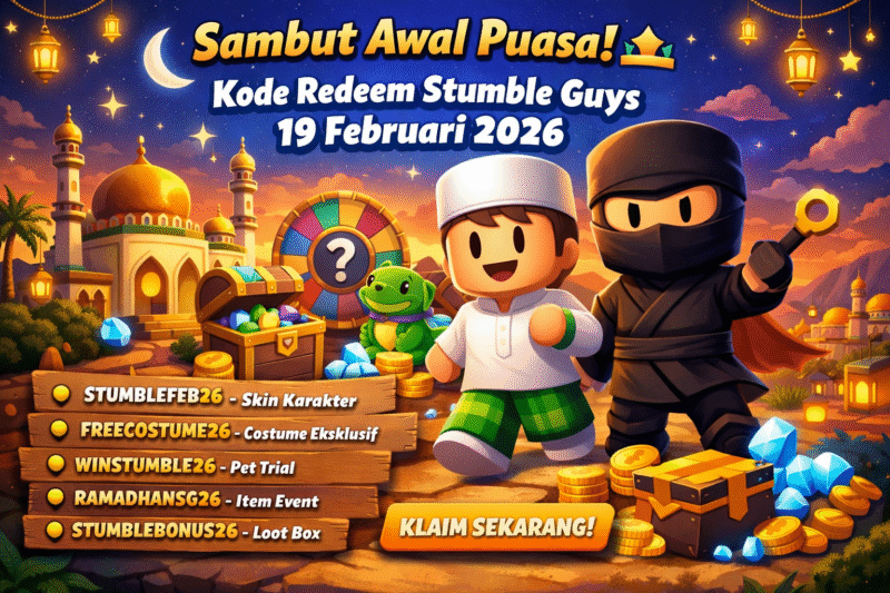 Main Seru di Awal Puasa! Klaim Kode Redeem Stumble Guys
