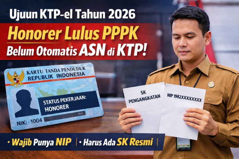 Sudah Lulus PPPK tapi KTP-el Masih Honorer