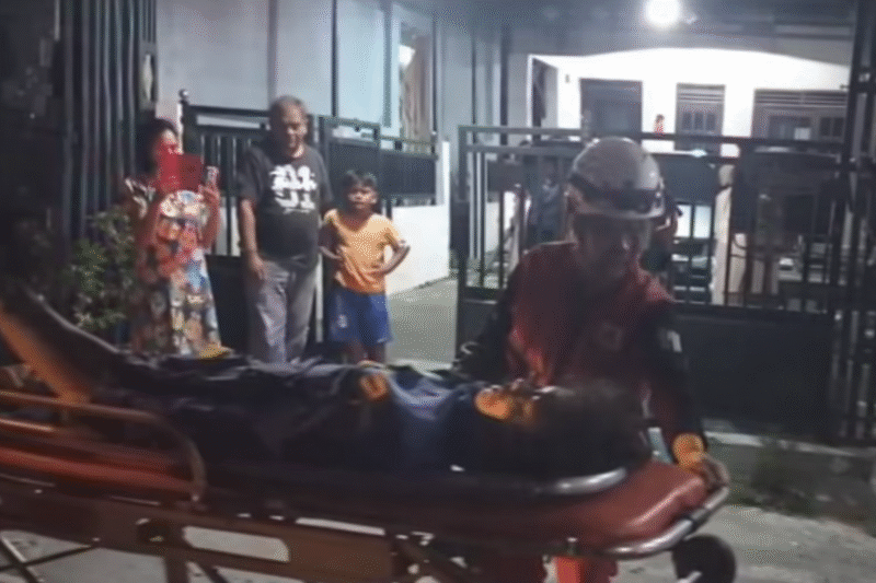 Remaja Terkapar Usai Perang Sarung Berisi Batu (foto @feedgramindo)
