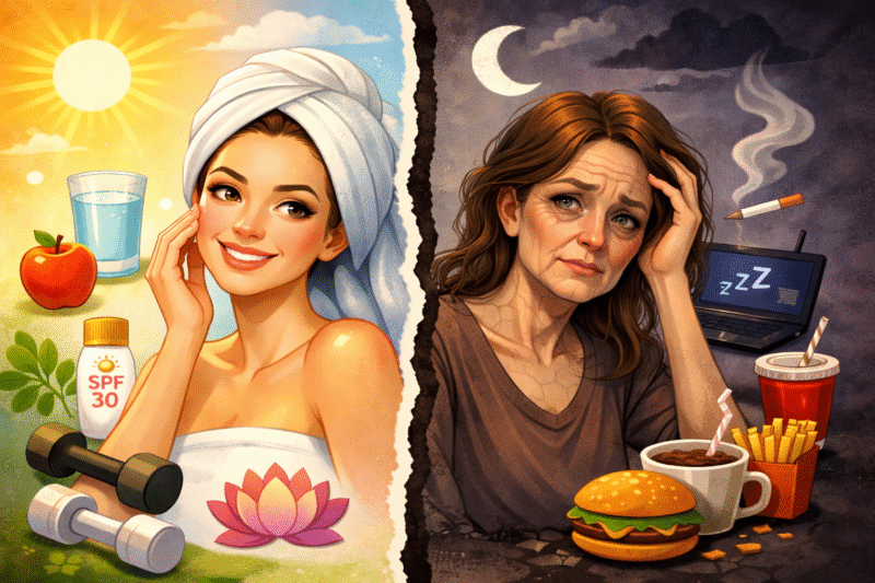 Ilustrasi penuan dini 