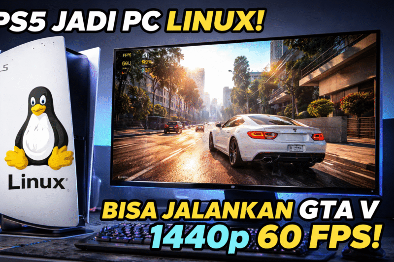 PS5 Berhasil Jadi PC Linux (Foto Al)