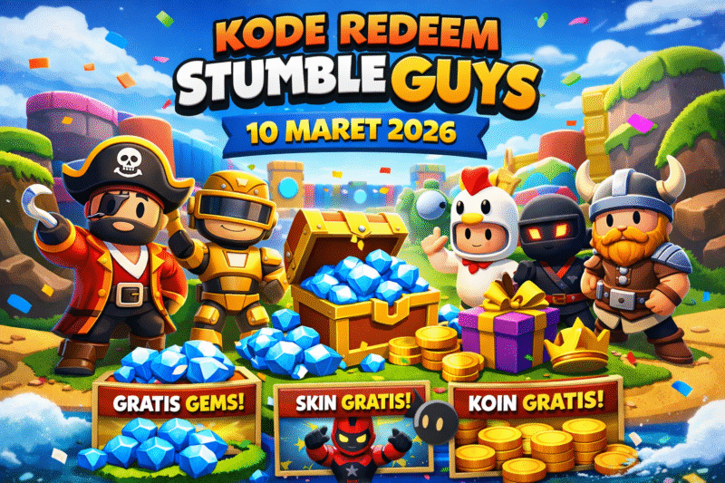 Kode Redeem Stumble Guys, Klaim Skin dan Gems Gratis Hari Ini