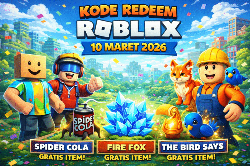 Kode Roblox 10 Maret 2026, Banyak Player Sedang Berburu