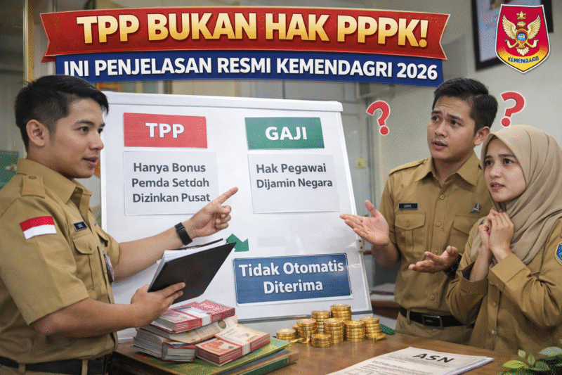 TPP Bukan Hak PPPK! Ini Penjelasan Resmi Kemendagri 2026